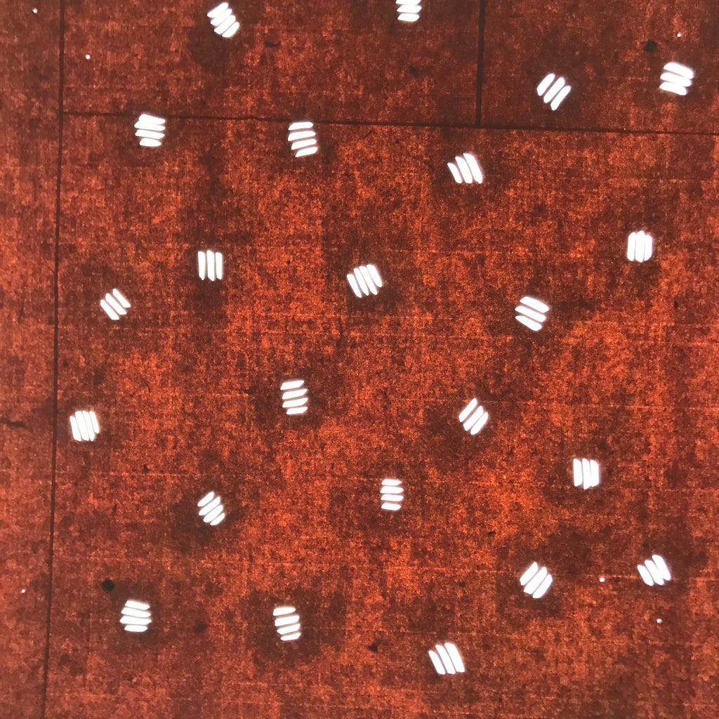 Antique Japanese Katagami Kimono Paper Stencil Katazome Small Line Pattern 4Y649