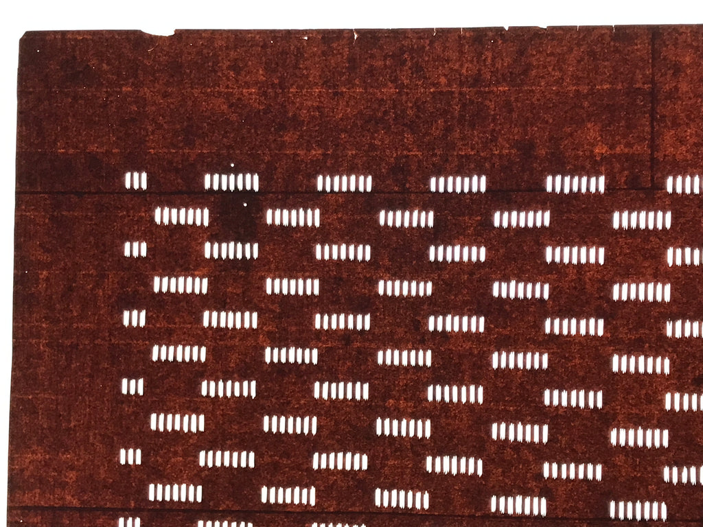 Antique Japanese Katagami Kimono Paper Stencil Katazome Small Line Pattern 4Y675