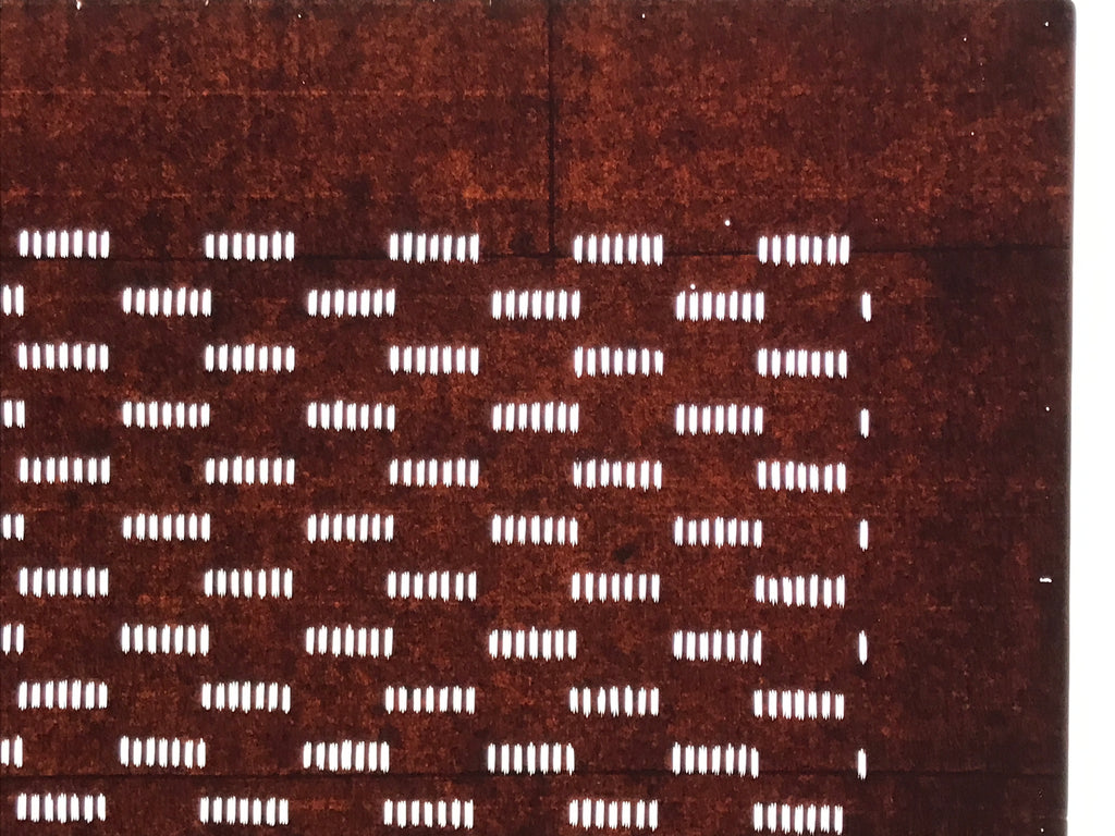 Antique Japanese Katagami Kimono Paper Stencil Katazome Small Line Pattern 4Y675