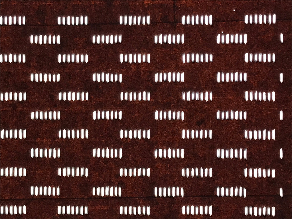 Antique Japanese Katagami Kimono Paper Stencil Katazome Small Line Pattern 4Y675