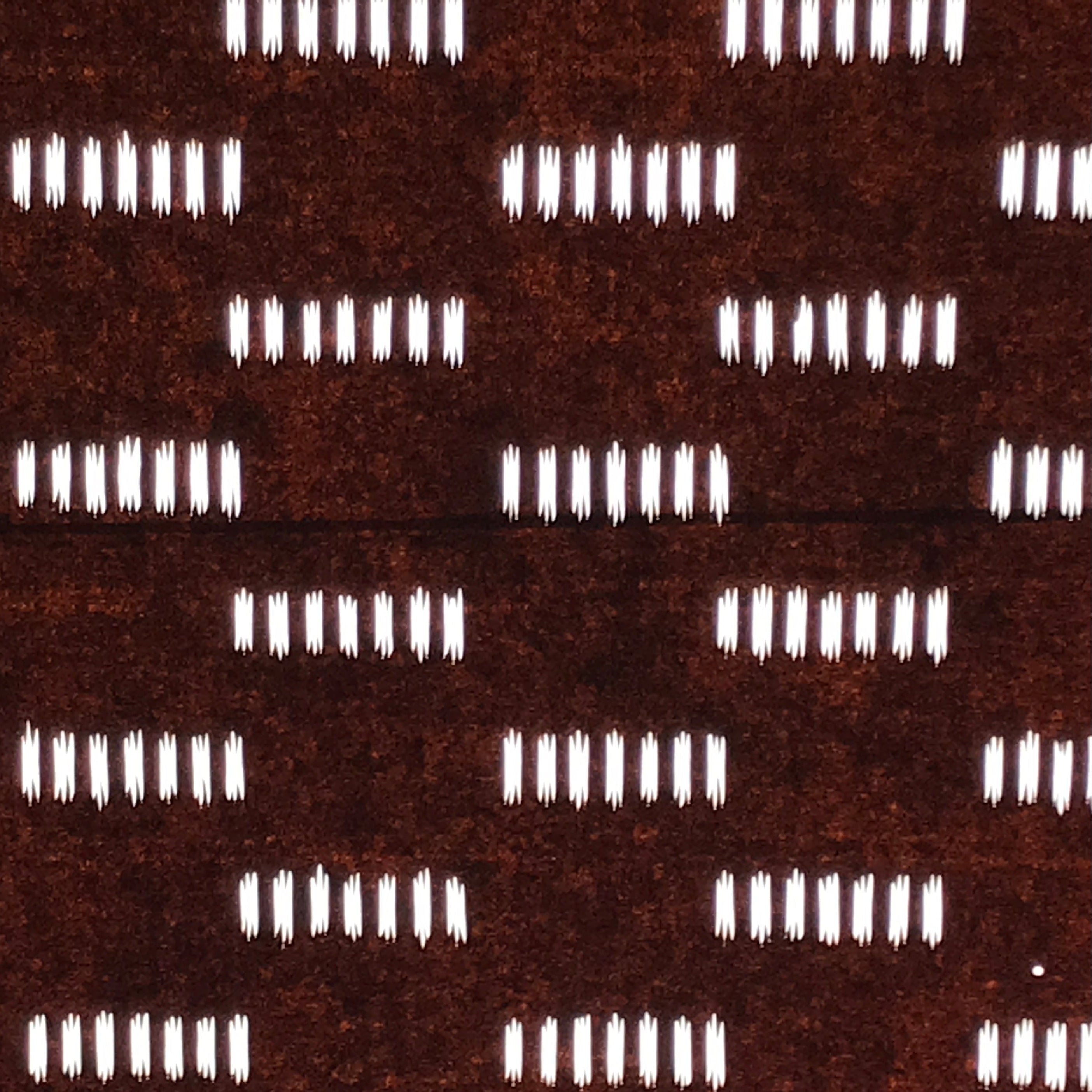 Antique Japanese Katagami Kimono Paper Stencil Katazome Small Line Pattern 4Y675