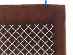 Antique Japanese Katagami Kimono Paper Stencil Katazome Square Fence Chain 4Y637