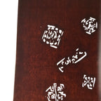 Antique Japanese Katagami Kimono Paper Stencil Katazome Square Flowers 4Y623