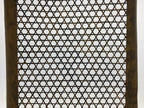 Antique Japanese Katagami Kimono Paper Stencil Katazome Star Grid Lattice 4Y589