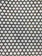 Antique Japanese Katagami Kimono Paper Stencil Katazome Star Grid Lattice 4Y589