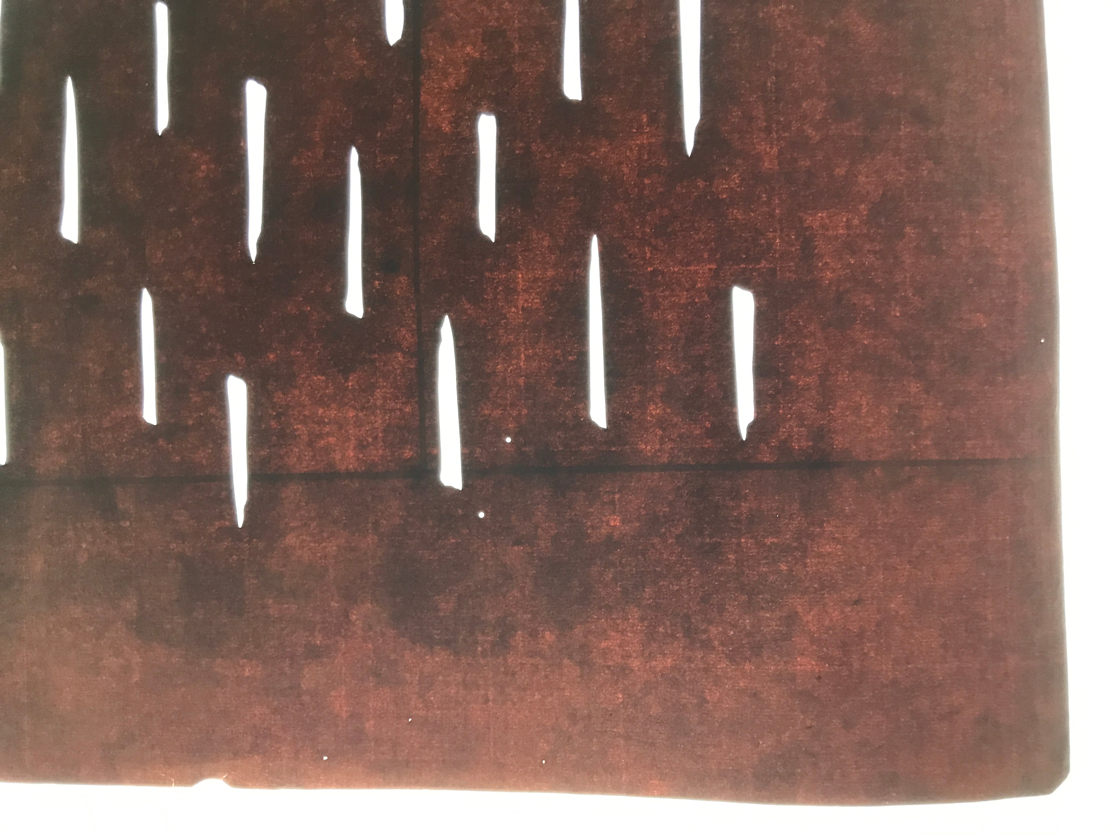 Antique Japanese Katagami Kimono Paper Stencil Katazome Stem Line Pattern 4Y645