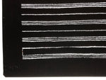 Antique Japanese Katagami Kimono Paper Stencil Katazome Textured Lines 4Y706