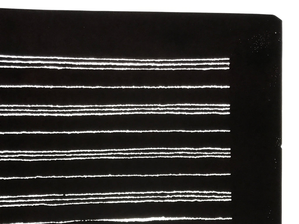 Antique Japanese Katagami Kimono Paper Stencil Katazome Textured Lines 4Y706