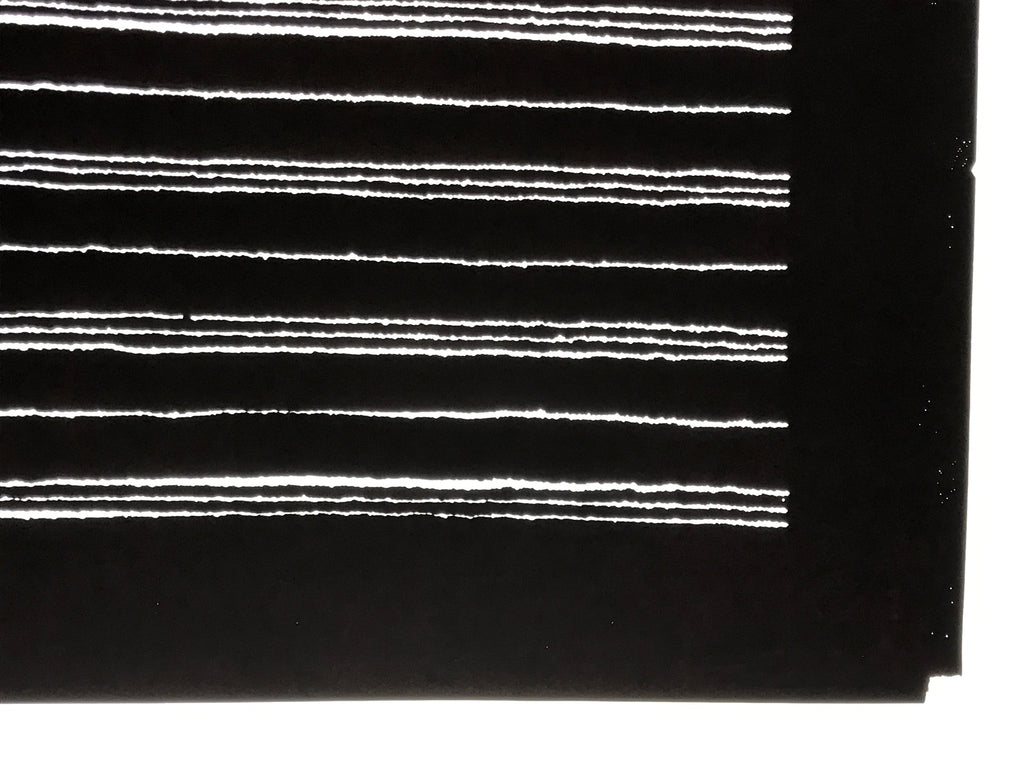 Antique Japanese Katagami Kimono Paper Stencil Katazome Textured Lines 4Y706