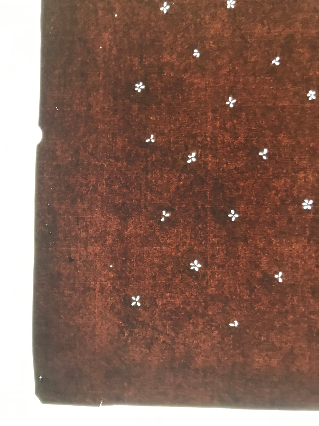 Antique Japanese Katagami Kimono Paper Stencil Katazome Tiny Flower Design 4Y644