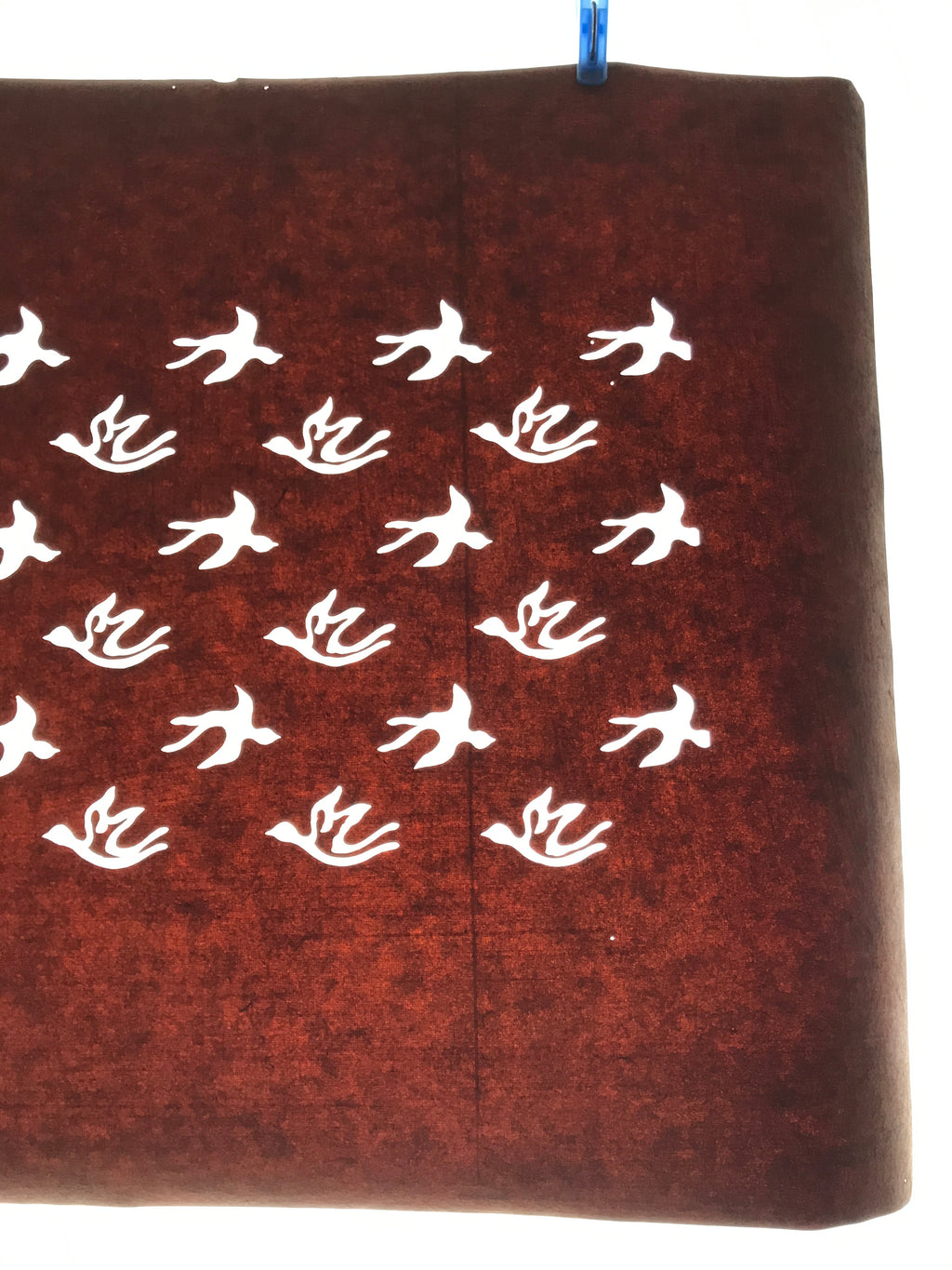 Antique Japanese Katagami Kimono Paper Stencil Katazome Tsubame Swallows 4Y608