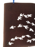 Antique Japanese Katagami Kimono Paper Stencil Katazome Tsubame Swallows 4Y618