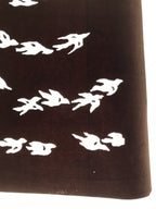 Antique Japanese Katagami Kimono Paper Stencil Katazome Tsubame Swallows 4Y618