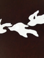 Antique Japanese Katagami Kimono Paper Stencil Katazome Tsubame Swallows 4Y618