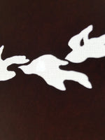 Antique Japanese Katagami Kimono Paper Stencil Katazome Tsubame Swallows 4Y618