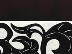 Antique Japanese Katagami Kimono Paper Stencil Katazome Twisted Vines 4Y560