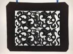 Antique Japanese Katagami Kimono Paper Stencil Katazome Twisted Vines 4Y560