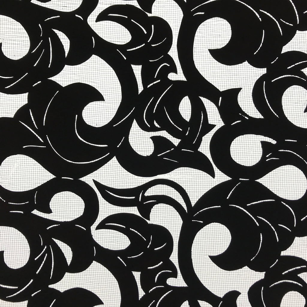 Antique Japanese Katagami Kimono Paper Stencil Katazome Twisted Vines 4Y560