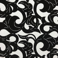 Antique Japanese Katagami Kimono Paper Stencil Katazome Twisted Vines 4Y560