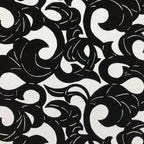 Antique Japanese Katagami Kimono Paper Stencil Katazome Twisted Vines 4Y560