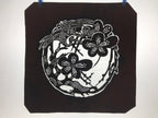 Antique Japanese Katagami Kimono Paper Stencil Katazome Ume Plum Crane 4Y532