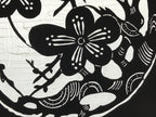 Antique Japanese Katagami Kimono Paper Stencil Katazome Ume Plum Crane 4Y532