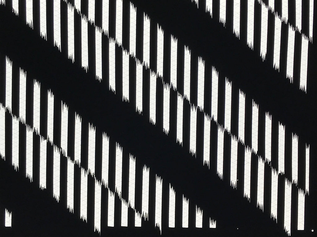 Antique Japanese Katagami Kimono Paper Stencil Katazome Vertical Lines 4Y669