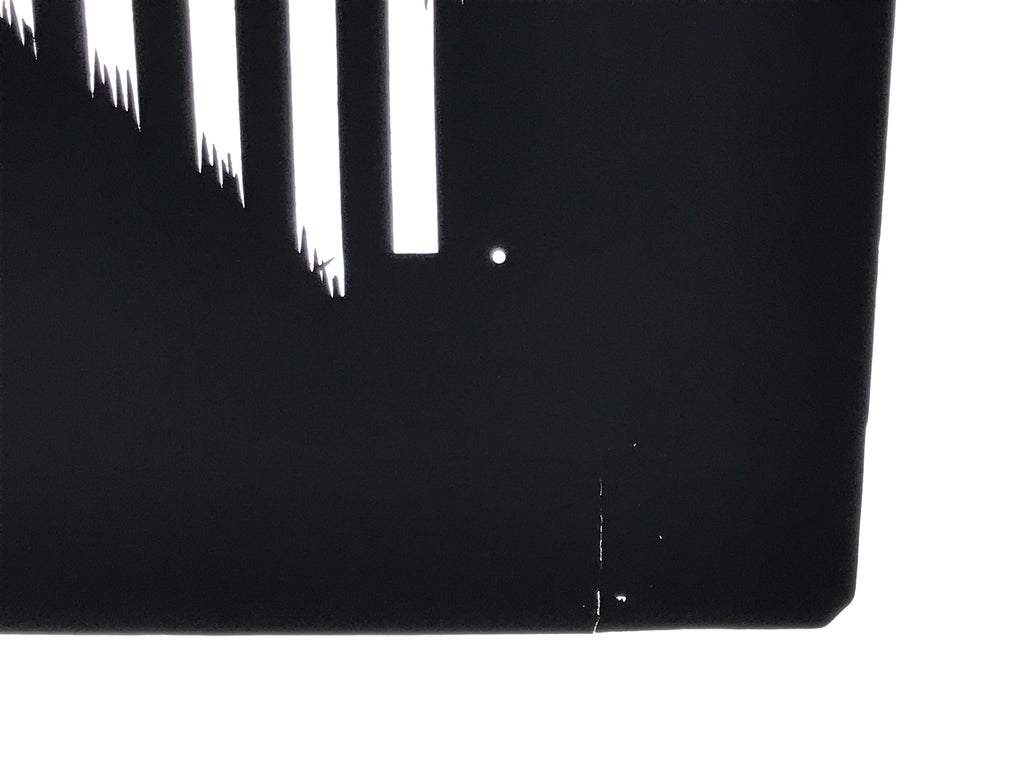 Antique Japanese Katagami Kimono Paper Stencil Katazome Vertical Lines 4Y669
