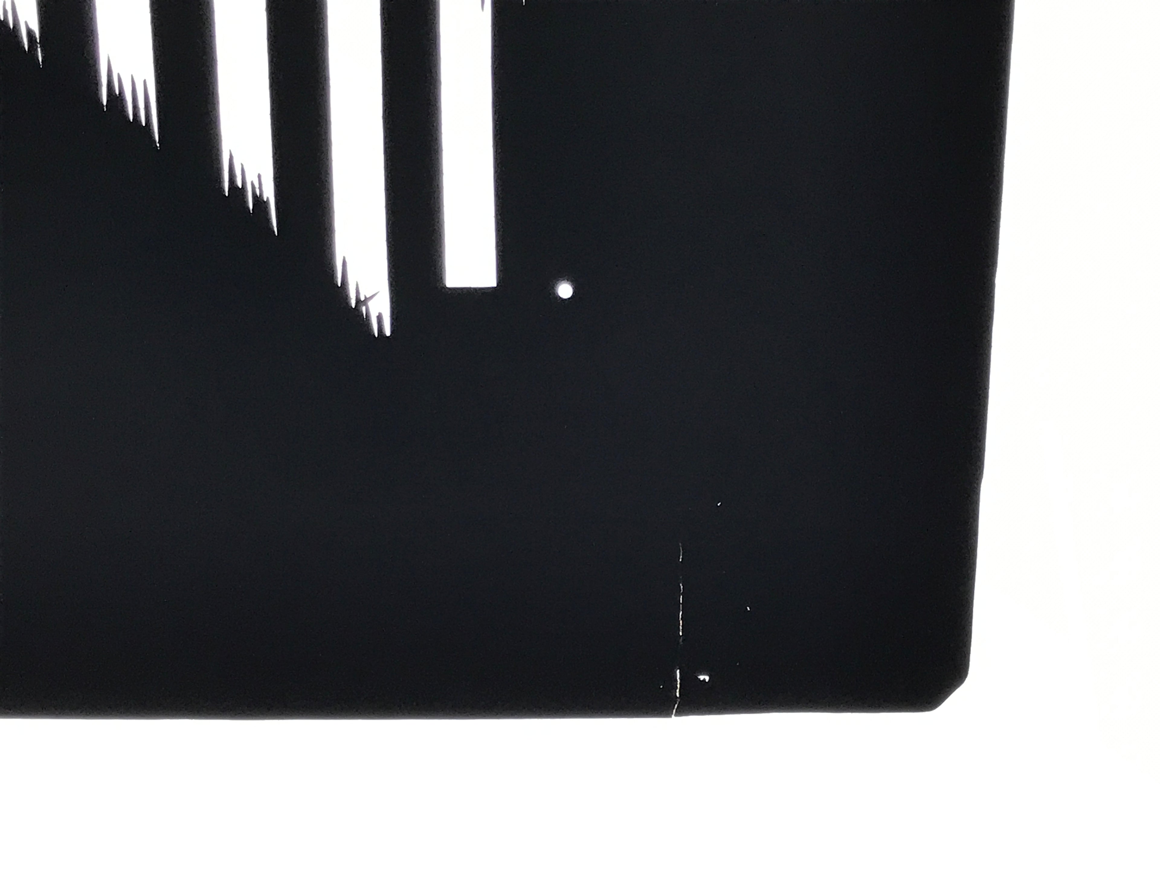 Antique Japanese Katagami Kimono Paper Stencil Katazome Vertical Lines 4Y669