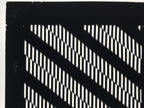 Antique Japanese Katagami Kimono Paper Stencil Katazome Vertical Lines 4Y669