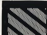 Antique Japanese Katagami Kimono Paper Stencil Katazome Vertical Lines 4Y669