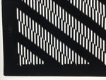 Antique Japanese Katagami Kimono Paper Stencil Katazome Vertical Lines 4Y669