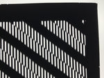 Antique Japanese Katagami Kimono Paper Stencil Katazome Vertical Lines 4Y669