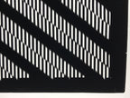 Antique Japanese Katagami Kimono Paper Stencil Katazome Vertical Lines 4Y669