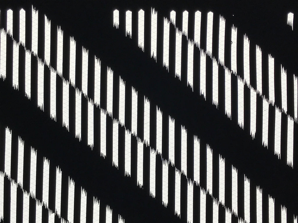 Antique Japanese Katagami Kimono Paper Stencil Katazome Vertical Lines 4Y669