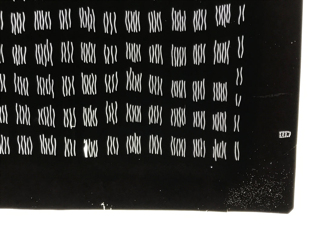 Antique Japanese Katagami Kimono Paper Stencil Katazome Vertical Lines 4Y670