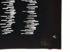 Antique Japanese Katagami Kimono Paper Stencil Katazome Vertical Lines 4Y671