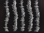 Antique Japanese Katagami Kimono Paper Stencil Katazome Vertical Lines 4Y671