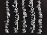 Antique Japanese Katagami Kimono Paper Stencil Katazome Vertical Lines 4Y671