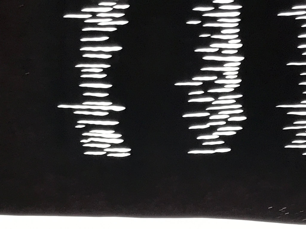 Antique Japanese Katagami Kimono Paper Stencil Katazome Vertical Lines 4Y671