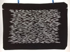 Antique Japanese Katagami Kimono Paper Stencil Katazome Wavy Lines 4Y556