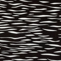 Antique Japanese Katagami Kimono Paper Stencil Katazome Wavy Lines 4Y556