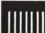 Antique Japanese Katagami Kimono Paper Stencil Katazome Wide Vertical Line 4Y689
