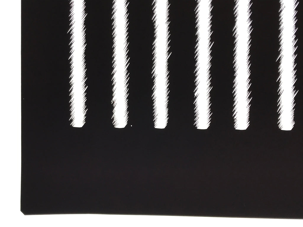 Antique Japanese Katagami Kimono Paper Stencil Katazome Wide Vertical Line 4Y689