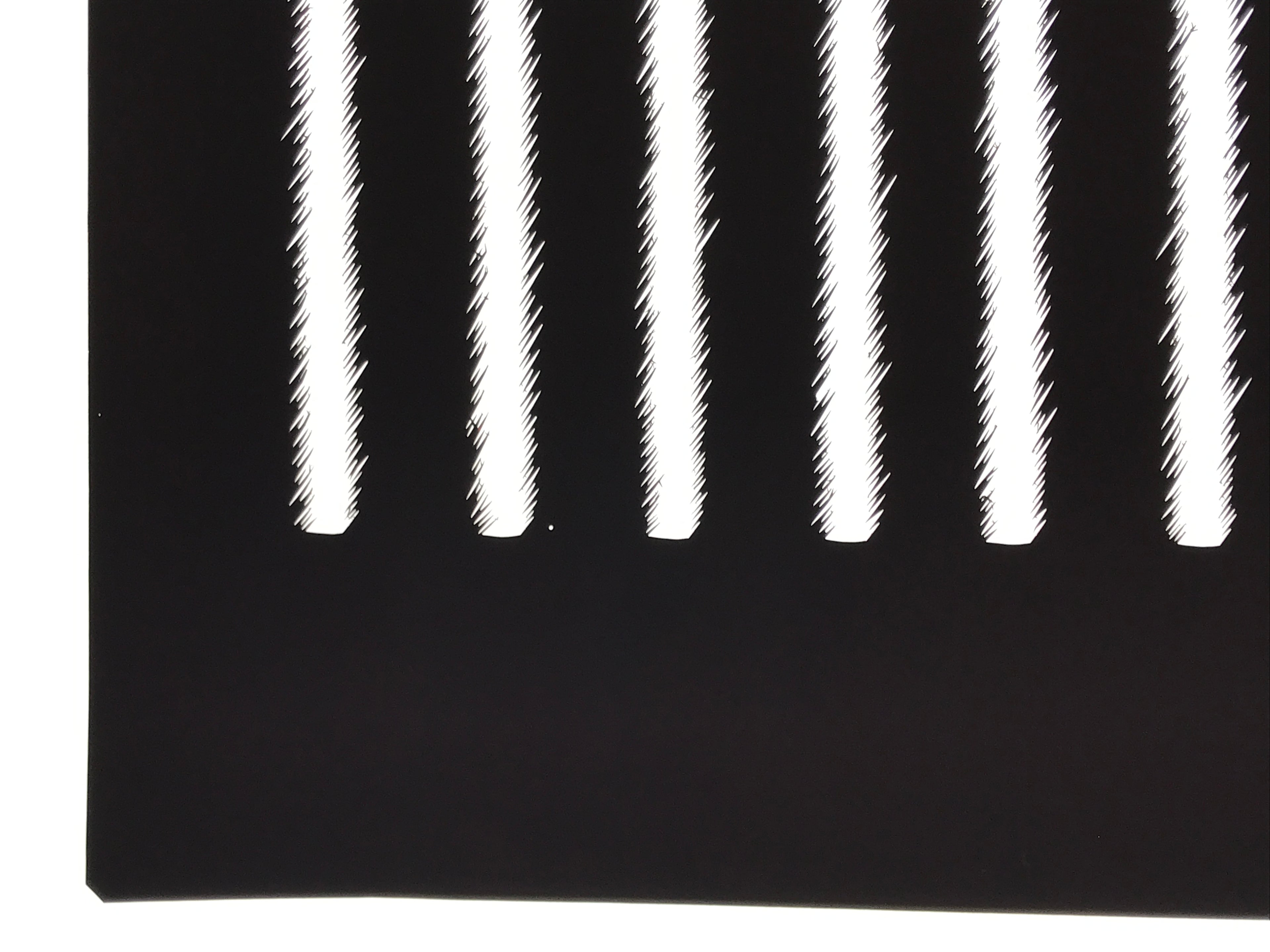 Antique Japanese Katagami Kimono Paper Stencil Katazome Wide Vertical Line 4Y689