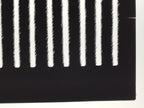 Antique Japanese Katagami Kimono Paper Stencil Katazome Wide Vertical Line 4Y689