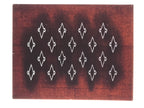 Antique Japanese Katagami Kimono Paper Stencil Matsukawabishi Pine Bark 4Y664