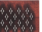 Antique Japanese Katagami Kimono Paper Stencil Matsukawabishi Pine Bark 4Y664