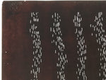 Antique Japanese Katagami Kimono Paper Stencil Small Vertical Lines Design 4Y679