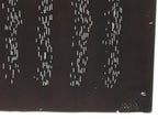 Antique Japanese Katagami Kimono Paper Stencil Small Vertical Lines Design 4Y679